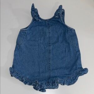 Little Co. Lauren Conrad Baby Girl Denim Romper Size 6 Months Organic Cotton